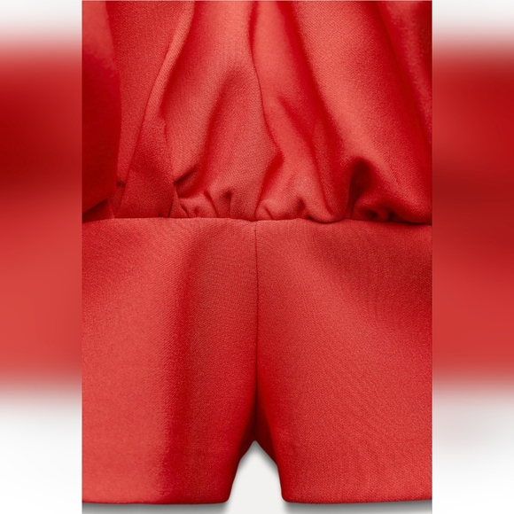 ZARA COMBINATION PUFF HEM JUMPSUIT DRESS - Picture 7 of 9